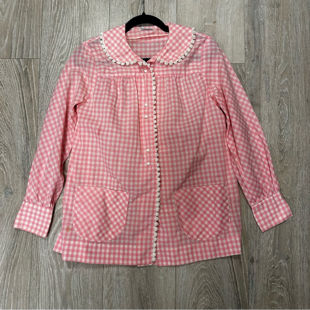 Vintage Jantzen Pink Checkered shirt